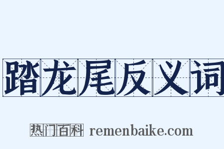 踏龙尾反义词是什么意思的图片
